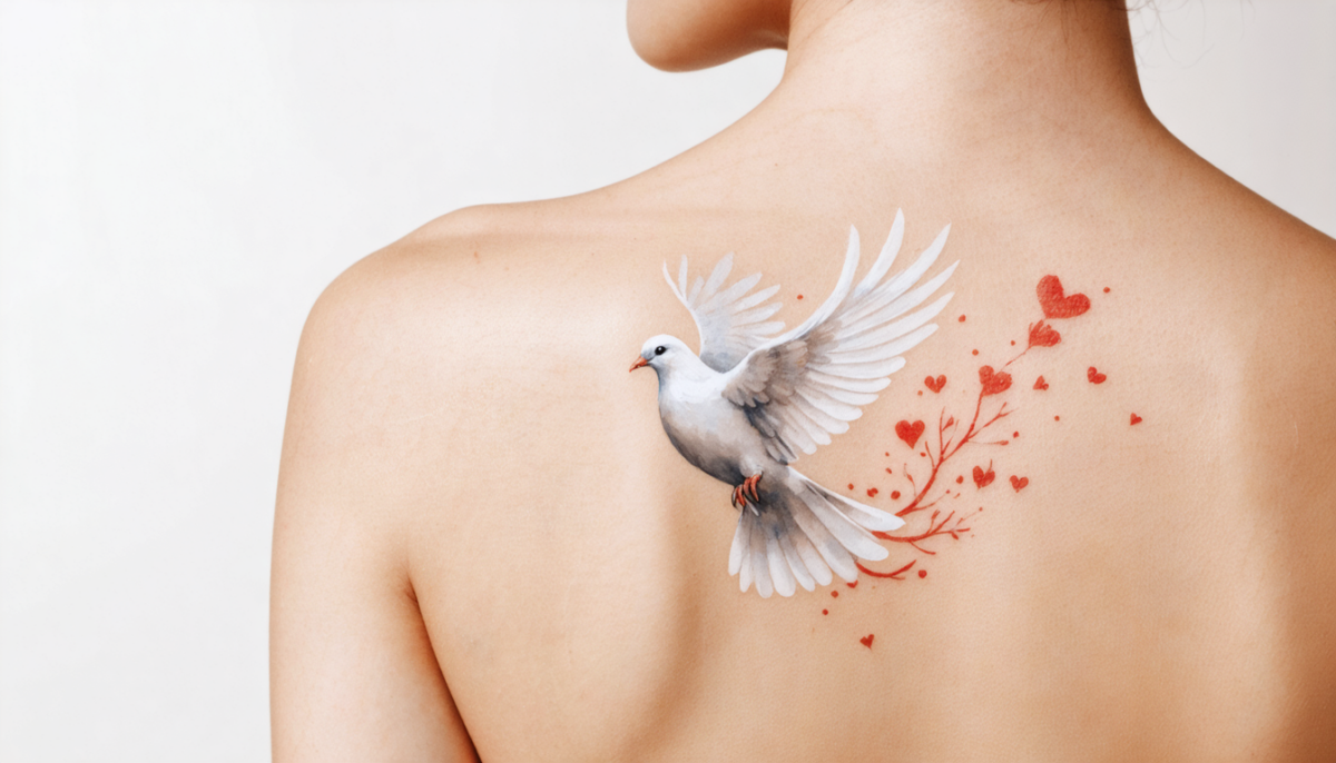 découvrez la signification profonde du tatouage de colombe, un symbole puissant de paix, d'amour et de renouveau, parfait pour exprimer vos valeurs et votre histoire personnelle.