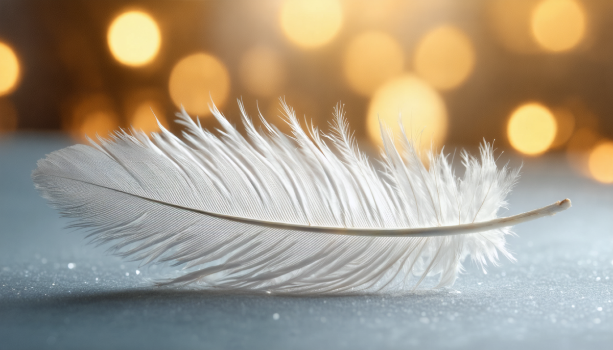 découvrez la signification profonde de la plume blanche, symbole d'amour pur et messager des révélations célestes des anges.